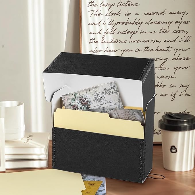 Lineco Archival Document Storage Box with Metal Edge, Acid-Free Gray Boxboard, Organize and Store Files, Prints, Photos, Jumbo-Sized Case 15.5" x 12.5" x 5" Wide