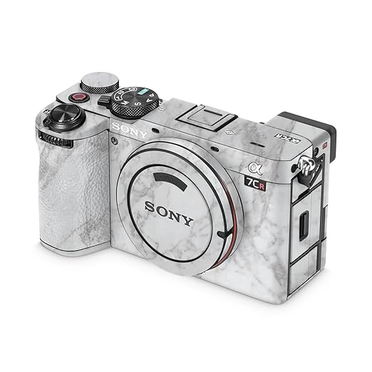 Camera Skin Compatible with Sony Alpha 7CR Camera (2023) - Frost Marble - Premium 3M Vinyl Protective Wrap Decal Cover - Easy to Apply | Crafted in The USA by MightySkins