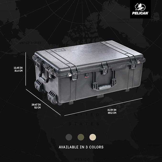 Pelican 1650 Case With Foam (Black)