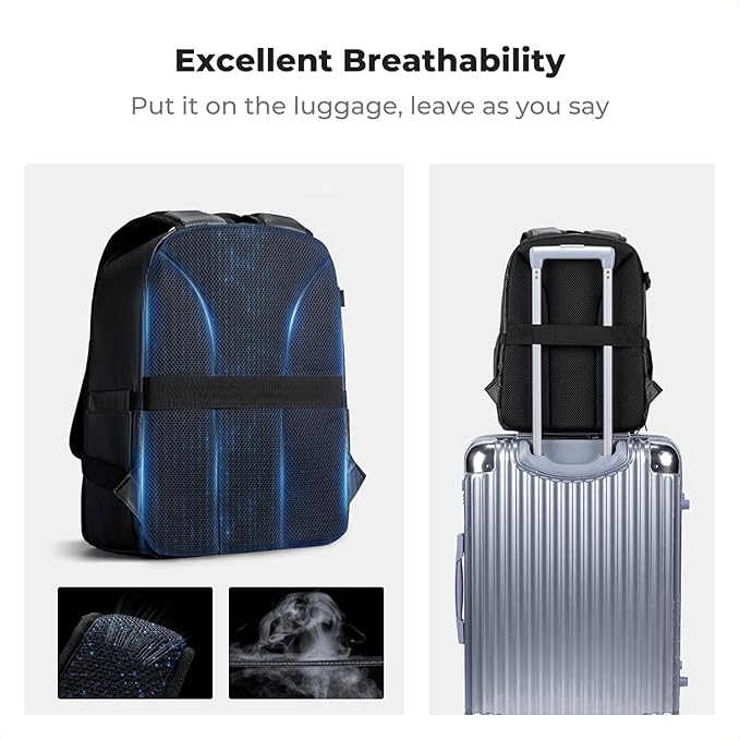 K&F CONCEPT Camera Bag Backpack, Professional DSLR/SLR/Mirrorless Camera Backpack, Photography Camera Case with Tripod Holder & Rain Cover Compatible with Canon/Sony/Nikon/FUJIFILM