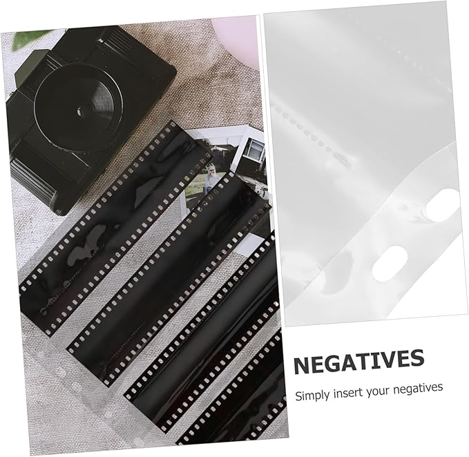 10pcs Negative Film Sleeves for Archival Protection Document Pouches for Preserving Important Photos and Film Negatives