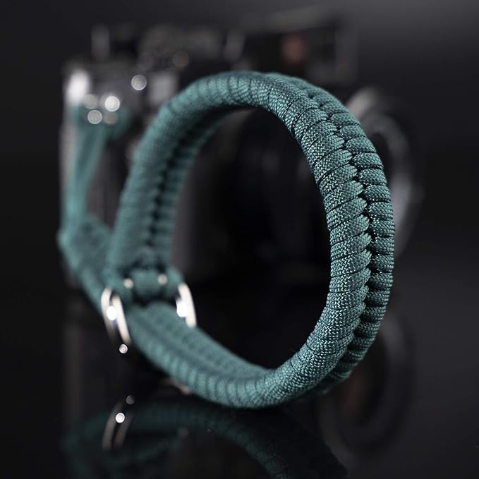 Qiang Ni Camera Wrist Strap - Paracord Quick Release Camera Hand Strap Wrist Lanyard for DSLR or Mirrorless Camera - Turquoise