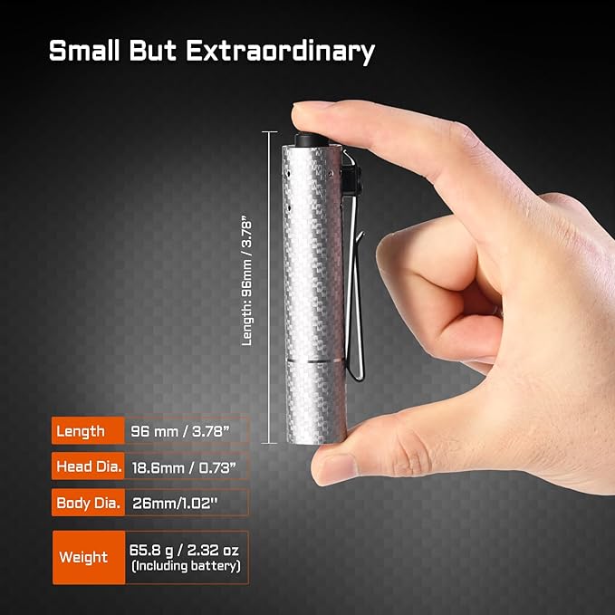 ACEBEAM Rider RX 1000 High Lumens EDC AA Flashlight Rechargeable, Pocket LED Flashlight with Clip, Super Bright Mini Flash Light, Small Powerful Flashlight for Camping, Emergency(Aluminum Material)