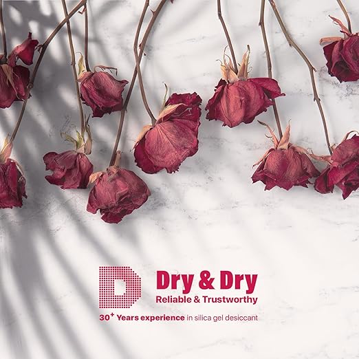 Dry & Dry (4 Gallon-NET 24 LBS) Color Indicating Premium Silica Gel Flower Drying Desiccant - Flower Drying Silica Gel Desiccant(24 LBS Reusable) Silica Gel