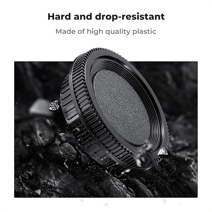 K&F Concept MD Mount Rear Lens Cap & Body Cap Cover & Hot Shoe Cover Kit for for Minolta MD Mount Camera Lense SR-2 SR-7 SR-T 101 XK XM X-1 XE-5 XE XE-1 XE-7 XD-7 XD-11 XG-M X-500 X-570 X-700