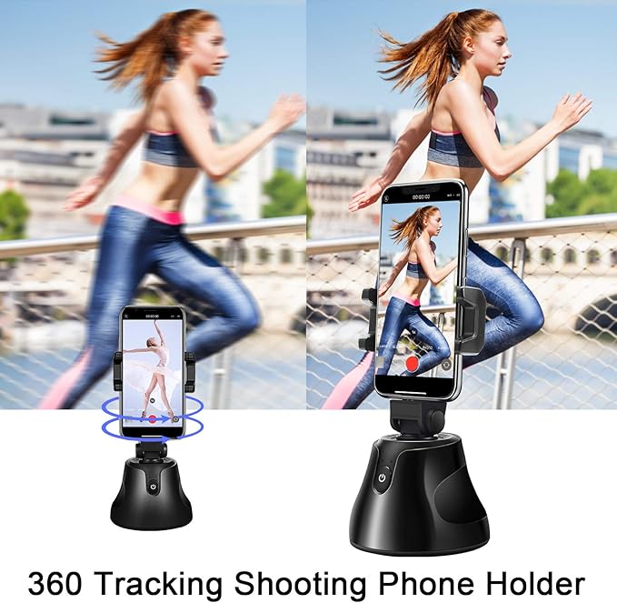 Gimbal Stabilizer for Smartphone Tracking Tripod with AI Tracking 360 Rotation Auto Face Tracking for Vlog,YouTube,TikTok,Video Recording