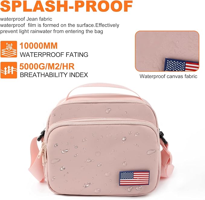 TULLIO Besnfoto Camera Bag Small Purse Crossbody Camera Shoulder Case Waterproof Canvas Cute Compact Photography Bag for Mirrorless DSLR SLR