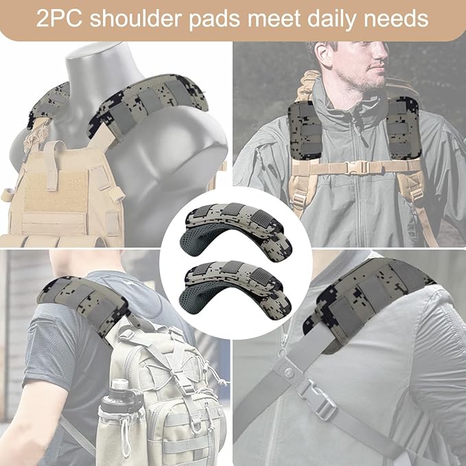 ZINZ 2-Pack Universal Wide Shoulder Pad with Ultra Thick Cushion for Bag Luggage Backpack Bag Crossbody