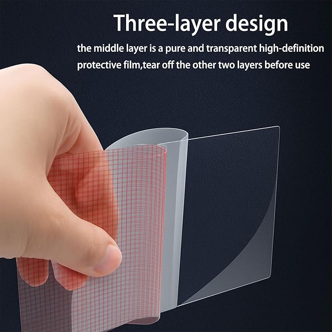 Cut to Fit Screen Protector 2-Pack (300 * 202 mm) Universal Trimmable Display Protective Film HD Clear PET Anti Glare Screen Protection Anti-Scratch Film for Tablet, GPS, Navigation, Camera