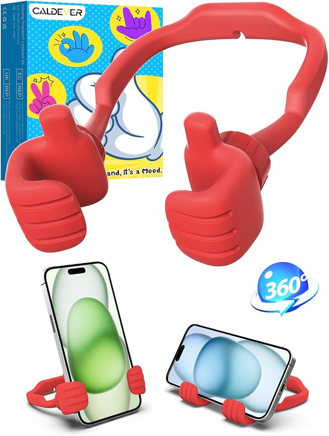 Easter Basket Stuffers for Teens Girls Adults Women Cell Phone Holder: Adjustable Thumbs Up Phone Stand Gift for Kids Teenage Wife Mom Men Boy Grandma Funny Gadgets Trend Stuff Ideas Easter Gifts