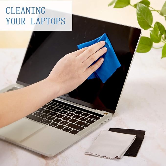 Frienda 50 Pcs Microfiber Cleaning Cloth for Glasses 6x7 Inch Lens Eyeglasses Cleaning Cloth Sunglasses Electronics Glasses Optical Cleaner Wipes Bulk for Camera Lens Eyeglass Screen(Assorted Colors)