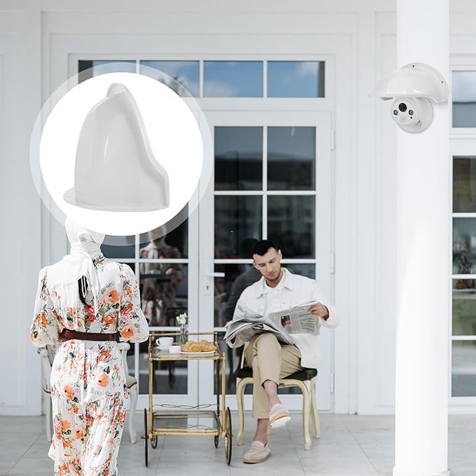 UKCOCO Outdoor Rain Cover for Security Cameras - Waterproof Protective for Sun and Rain - Easy Installation for Various Outdoor Scenarios