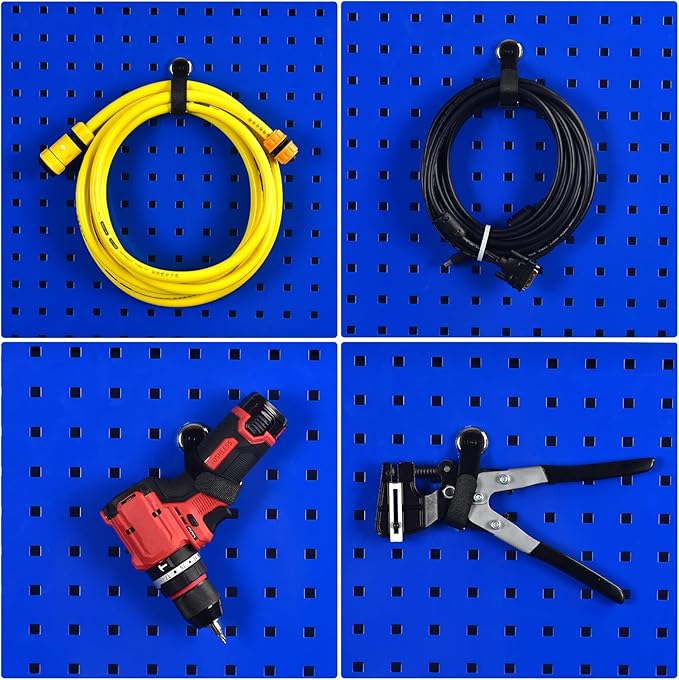ShinHonex Heavy Duty Magnetic Hooks, Magnetic Tool Holders, 40LBS Magnetic Garage Hooks, for Storing Cables, Ropes, Wires, and Cordless Tools in garages, workshops, Cruise,RVs, and Pickup（4pcs）