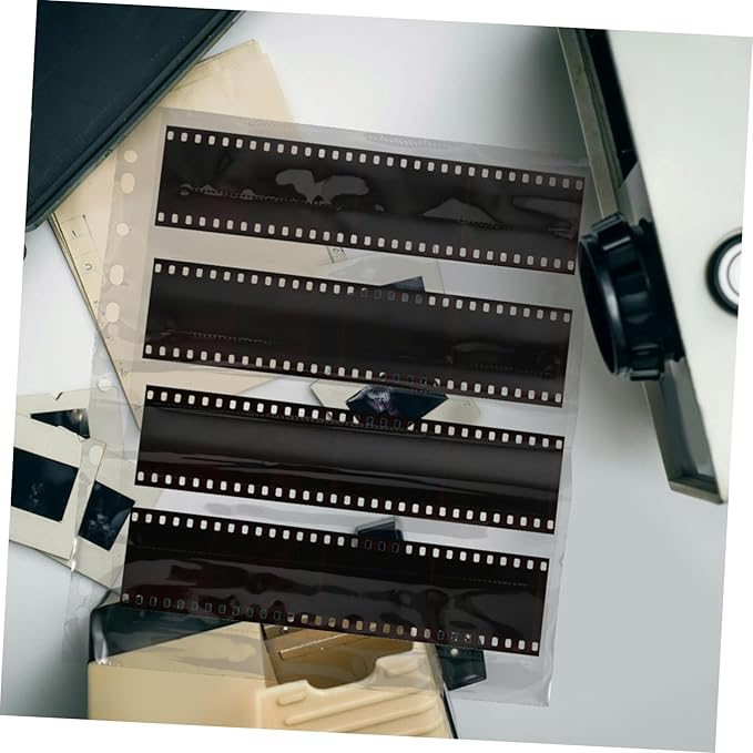 Gadpiparty 10pcs Film Negative Storage Sleeves Document Pouch with Heavy Duty Protectors for Photo and Film Preservation for Organizing Negatives and Slides
