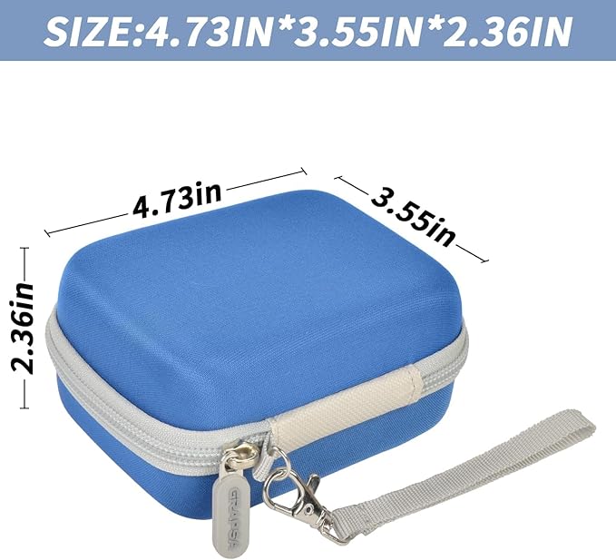 Digital Camera Case for CAMKORY/for Kodak Pixpro/for VAHOIALD/for Sony DSCW800 830/ for Canon PowerShot 180 190. Kids Vlogging Cameras Storage Holder for Accessories (Box Only)-Blue