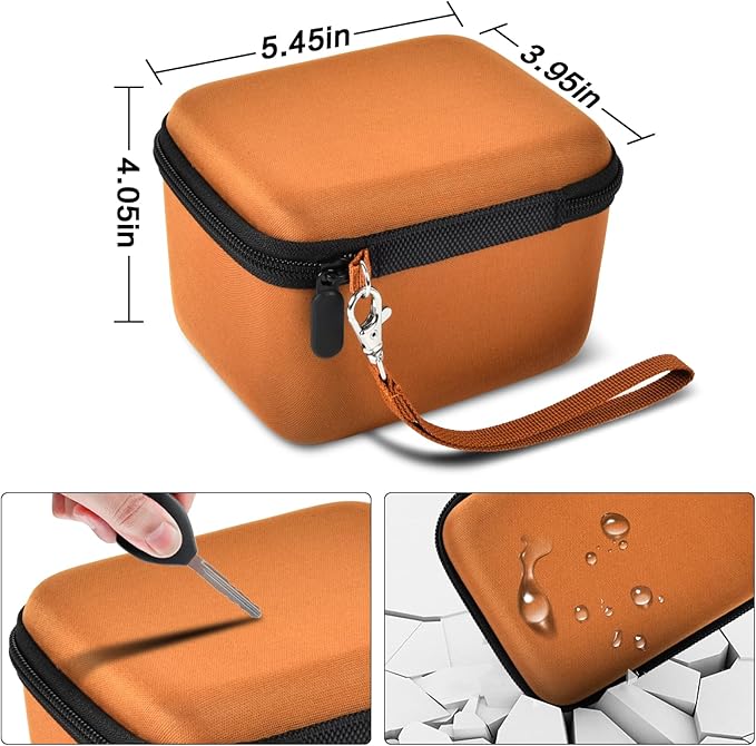 Vlogging Camera Case Compatible with for Duluvulu/for VJIANGER/for JGIPL/for TEBNGIHNM 4K Digital Cameras for Youtube. Vlog Camera Carrying Storage for Lens, Cable and Other Accessories - Brown