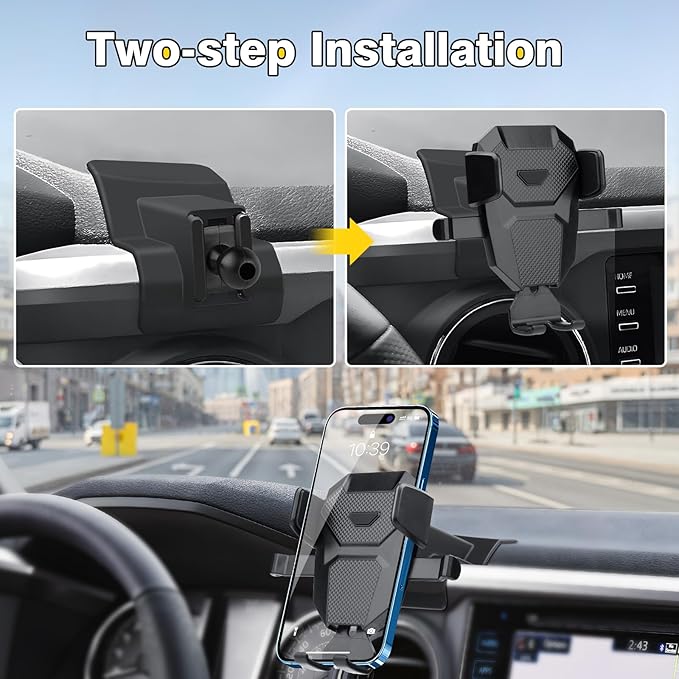 Car Phone Holder for 2016-2023 Toyota Tacoma 3rd Gen. Auto Accessories,Adjustable Air Vent Mount Holder, Ultra Stable Phone Stand for All Phones