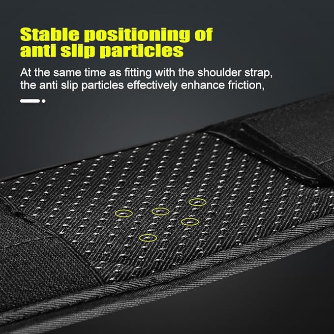 Anti-Gravity Shoulder Pad Cushion, Universal Bag Strap Comfort Pad with 30% Stress Reduction, Black,2pcs