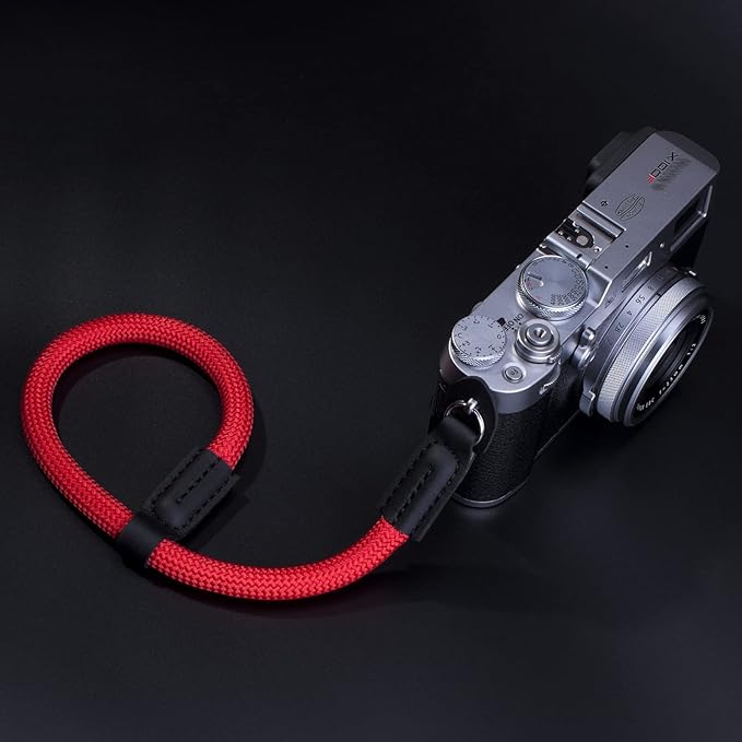 Camera Wrist Strap, Rope Camera Strap Wrist for DSLR SLR Mirrorless Cameras Hand Strap Red