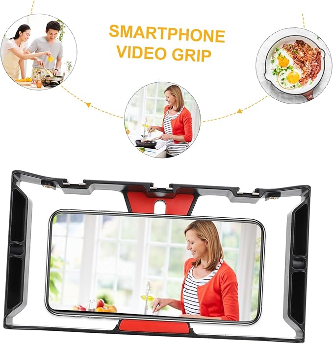ARTIBETTER Smartphone Video Rig Cold Shoe Mount for Filmmaking Vlogging and Handheld Stabilizer for Mobile Phones Reach up to Compatible Smartphones