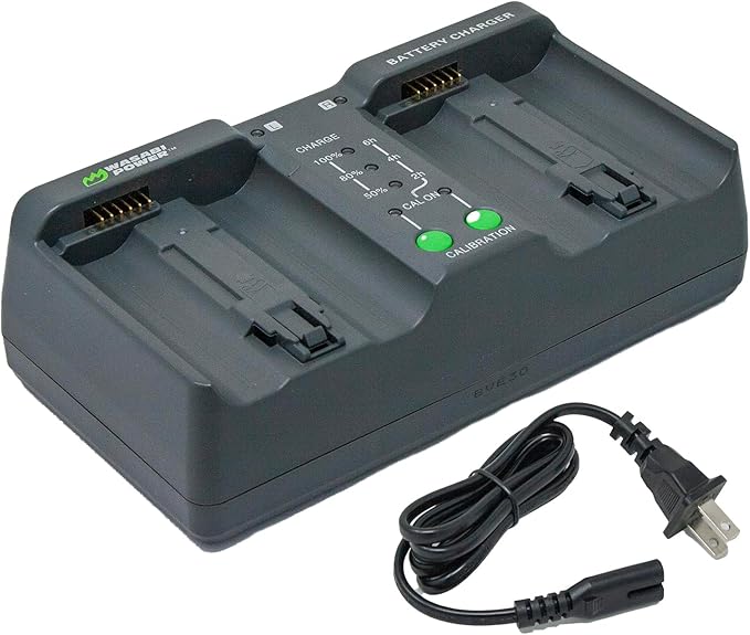 Wasabi Power Battery 2-Pack and Dual Charger for Nikon EN-EL18d, MH-33, Z9, D4, D5, D6, D850 (with adapters/Grips)