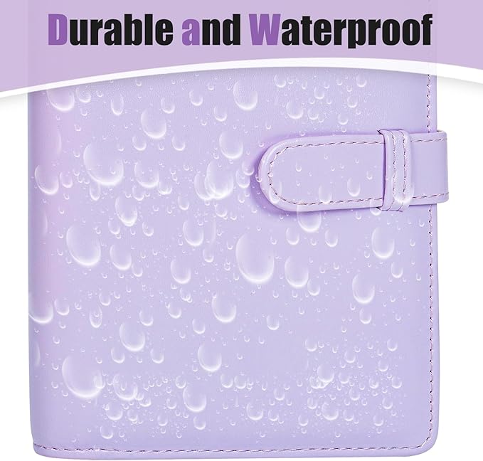 Riosin 108 Pockets Mini Album Compatible with Fujifilm Instax Mini film, Suitable for Instax Mini 12/11/7+/9/Evo/Link 2, 2x3"Photo Album for Canon ivy 2 Kpop Photocard(Lilac Purple)