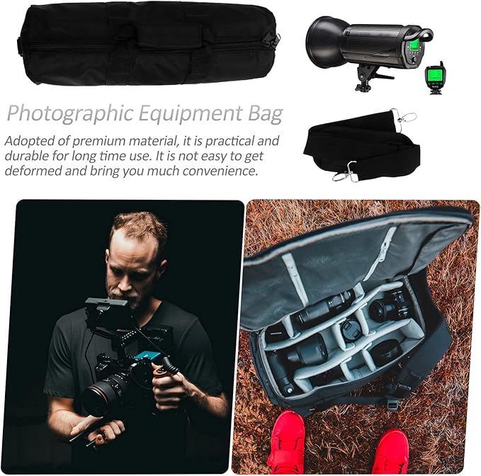 15.72 Padded Tripod Carrying Case Bag with Shoulder Strap Padded Carrying Bag for Tripods, Monopods, Speaker Stands, Boom Stands, Camcorder, Mic Stands