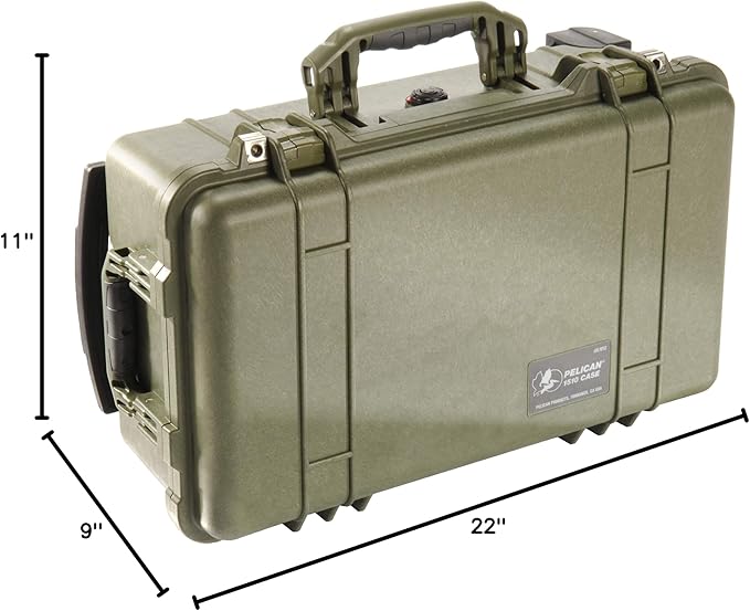 Pelican 1510 Case With Foam (OD Green)