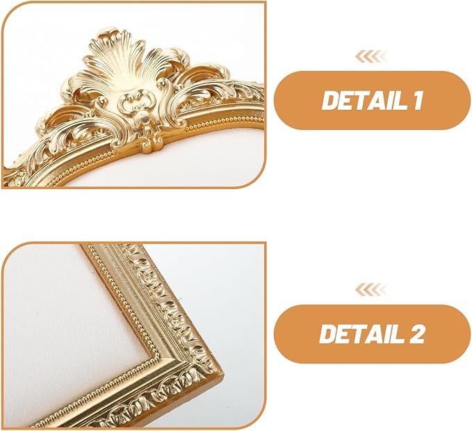 Jewelry Display Stand Photo Frame - Resin Vintage Earring Stand - Velvet Necklace Storage Organizer for Displaying Earrings and Necklaces