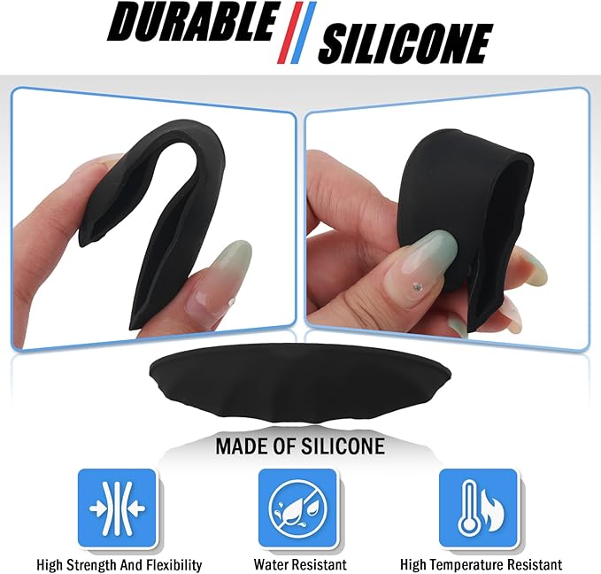 Car Rear View Backup Camera Cover Rainwater Resistant,Silicone Car Rear View Camera Cover for Clear Reversing Image,Universal Self-Adhesive Backup Cameras for Cars Covers (Standard: Width > 0.9 in)