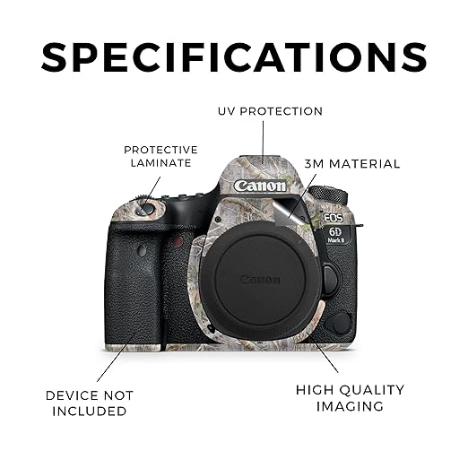 Glossy Glitter Camera Skin Compatible with Canon EOS 6D Mark II Camera (2017) - Kanati - Premium 3M Vinyl Protective Wrap Decal Cover - Easy to Apply | Crafted in The USA by MightySkins