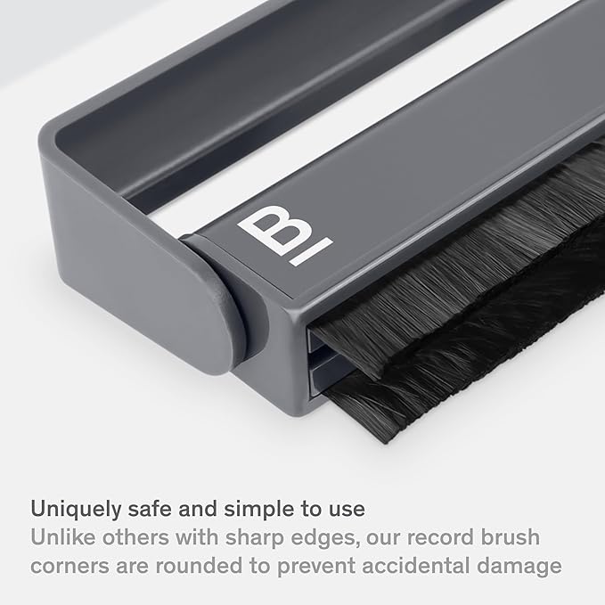 Boundless Audio Record Cleaning Kit - 2-in-1 Vinyl Cleaning Kit Includes Record Brush & Stylus Cleaner - Carbon Fiber Anti-Static Vinyl & Stylus Brushes