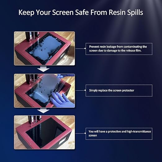 Anycubi Photon MONO X 6Ks Screen Protector,Original 3D Printer Protective Film 5Pcs Compatible with 9.1 inch LCD SLA UV Resin 3D Printers-Thickness 0.1mm-NOT for Photon MONO 6K or Photon MONO X 4K