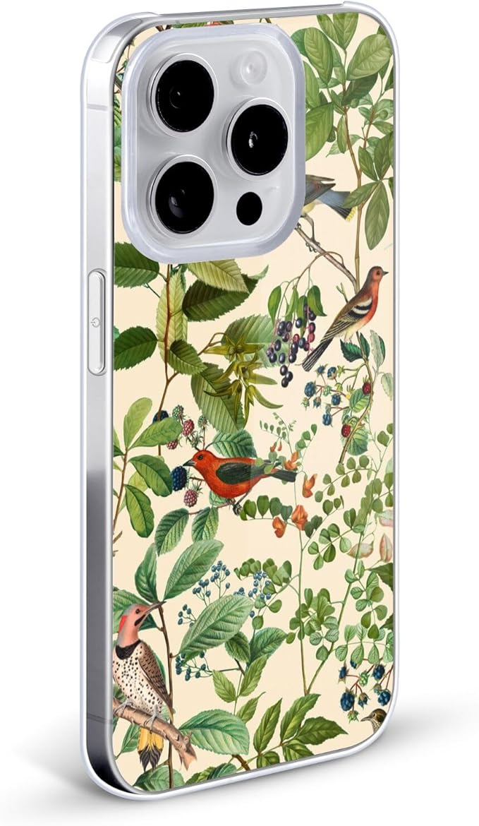 Head Case Designs Officially Licensed LebensArt Berries Birds and Floral Hard Back Case Compatible with Apple iPhone 15 Pro Max