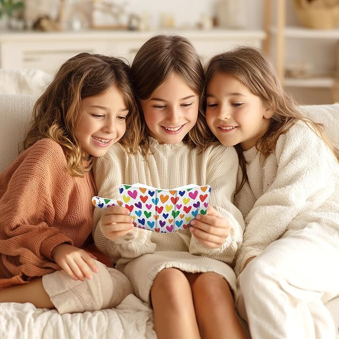 Lebrocoli Love Hearts Small Photos Album for 2x3 Inch Films, 56 Pockets Mini Cute Albums Book for Polaroid Fujifilm Instax Mini Instant Camera Printer, Kpop Photocard Pictures Binders Holders Storage