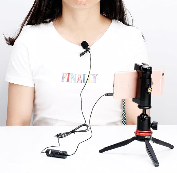 BOYA by M1 Collar Microphone for Smartphones Canon Nikon DSLR Cameras Camcorders Audio Recorder PC