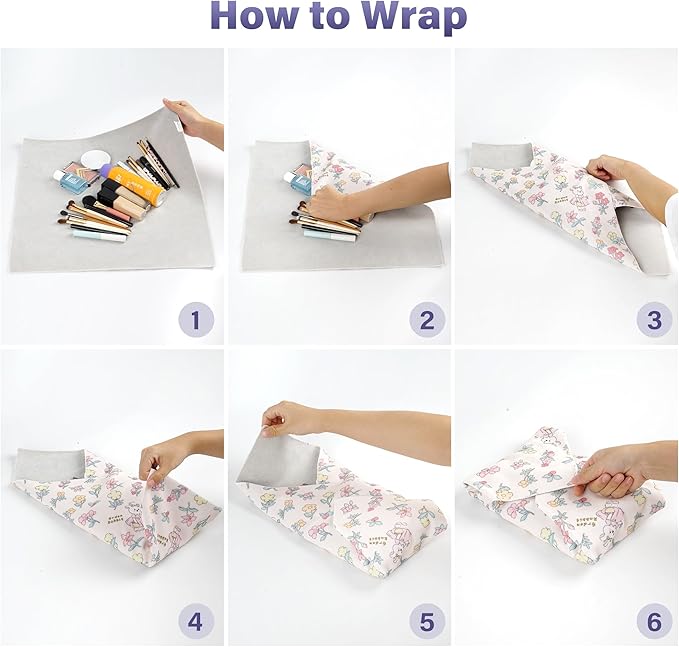 Walking Way Self-Adhesive Magic Cloth Makeup Bag, Portable Protective Cosmetic Pouch, Camera Lens Wrap, Stylish Travel Organizer for Beauty Essentials, Travel, Gifts & Daily Use