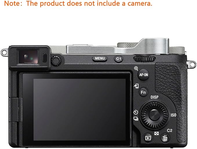 A7CII A7CR Metal Thumb Up Grip for Sony A7C II A7C R A7C2 Digital Camera Hot Shoe Thumb Hand Grip with Camera Shutter Button Accessories (Silvery)