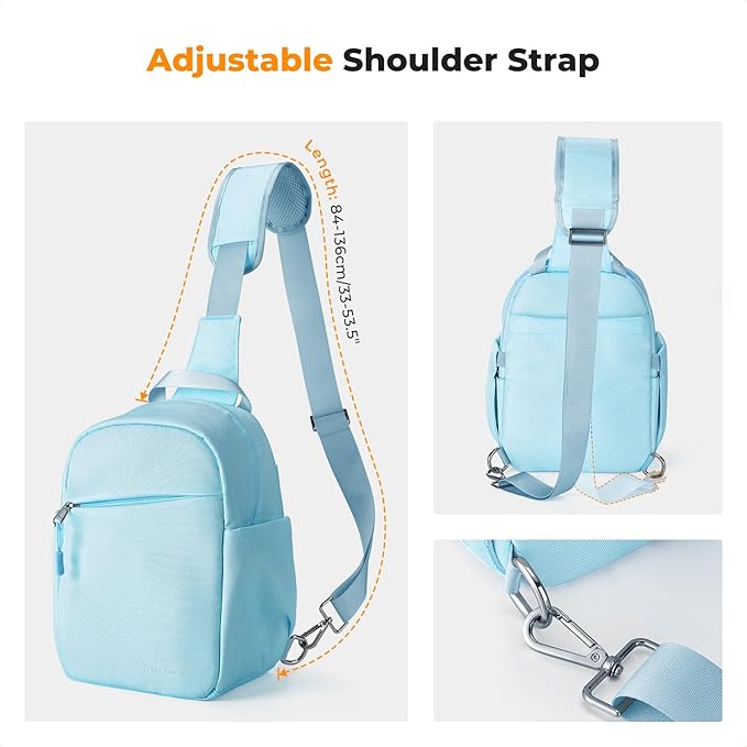 K&F CONCEPT Small Camera Bag for Photographer, Camera Sling Crossbody bag for DSLR/SLR/Mirrorless Camera, Compact Camera Case for Men and Women, Blue