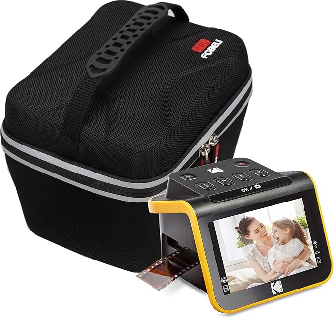 FBLFOBELI Portable Storage Case Compatible for KODAK Slide N SCAN Film and Slide Scan with Large 5” LCD Screen, EVA Hard Travel Protective Container Bag Shockproof (Case Only)