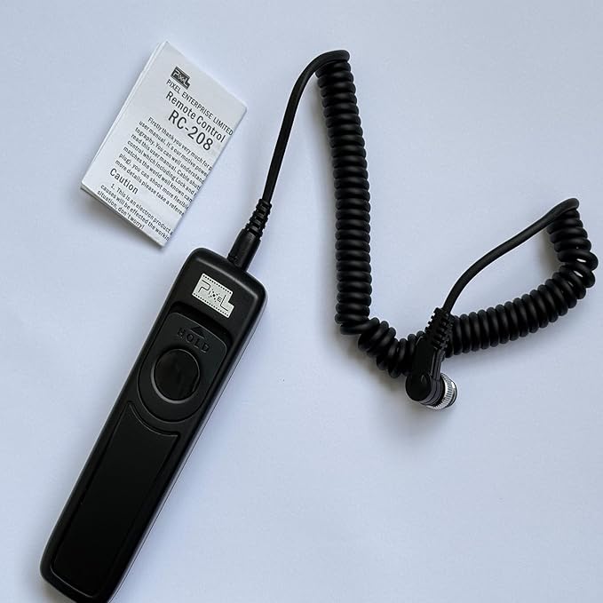 Pixel RC-208 Remote Control Shutter Release Cord for Nikon Z8 Z9 D850 D500 D5 D810 D810A D800 D700 D4s D4 D3 D3s D3X D2H D2X D2Hs D2Xs D300s D300 D200 & Other Nikon Camera with 10-Pin Connection