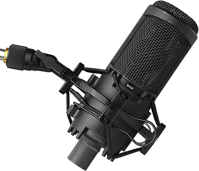 SUNMON AT2020 Shock Mount, Shock Mount Stand Reduces Vibration Noise for Audio Technica AT2020 AT2035 AT4040 AT2020USB ATR2500x Condenser Micphone