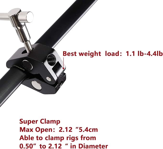 Super Clamp with 1/4 and 3/8 Thread for Photography,Camera Monitor, LED Light,Umbrellas, Plate Glass, Cross Bars, Hooks, Shelves, Photo Accessories-3Pack