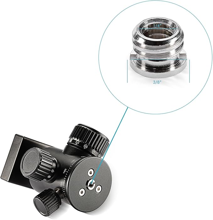 Neewer® 15 Pieces 1/4" 3/8" Metal Threaded Screw Converter Adapter for DSLR Camera,Tripod,Shoulder Rig,Light Stand,Camera Cage