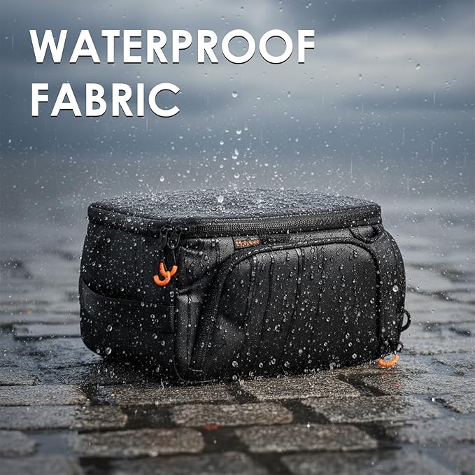 TARION Protective Camera Insert Bag - Quick Access DSLR Inner Case Organizer - Fits 1 Camera 5 Lenses - Full Opening Back Design Padded Insert ShellCore S