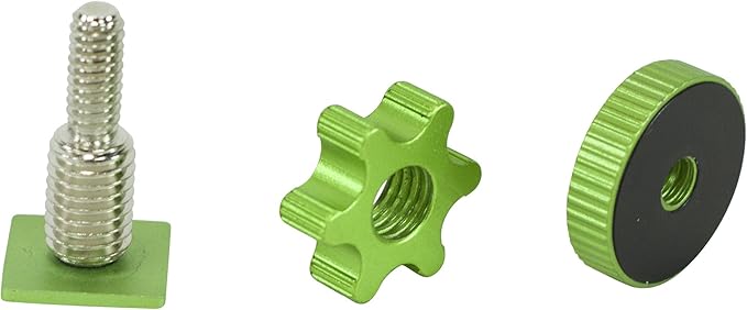 Cam Caddie Flashner ¼” – 20 inch Tripod Screw to Hot/Cold Shoe Adapter/Flash Converter - Standard Quarter Twenty Threaded Post Made from High Strength Steel and Aluminum (Green)