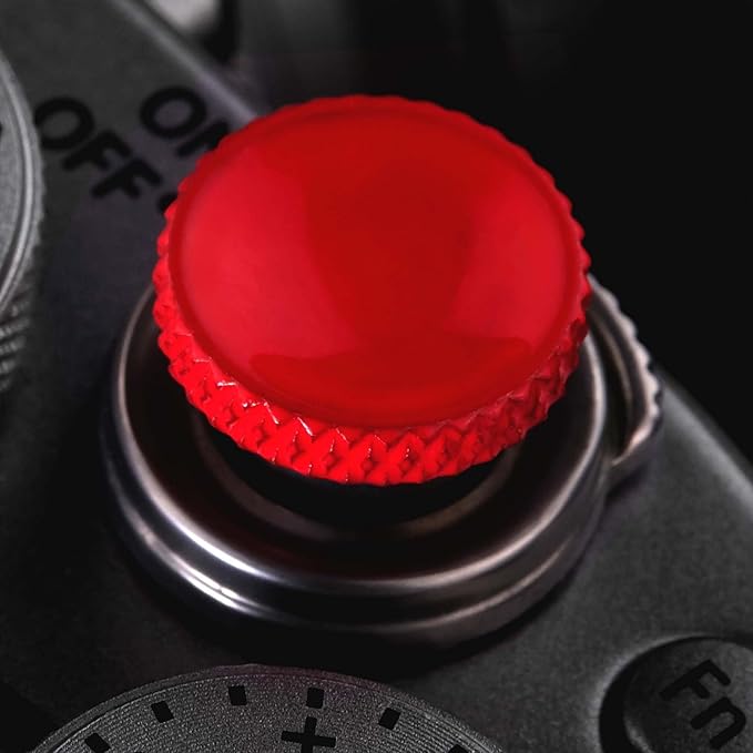 Fujifilm Camera Soft Release Button: 3 Pcs Shutter Button of Camera Accessories - Fuji Fujifilm X-M5 X-T5 X-T4 X-T3 X-T30 X-T30 II X-T20 X-PRO3 X100VI X100V X-E4 X-E3 (Red)