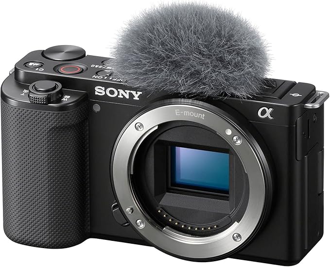 Sony ZV-E10 Mirrorless Alpha APS-C Interchangeable Lens Vlog Camera Body ILCZV-E10/B Black Bundle with Deco Gear Photography Case + Photo Video Software + Compact Tripod & Accessories Kit