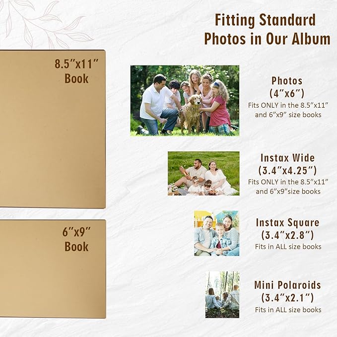 Personalized Family Photo Album, Wooden Family Scrapbook for Generations, Memory Photo Album For Wedding, Baby, Family Memories, Custom Engraved Vintage Memory Book