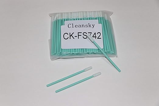 100 pcs 2.75" Small Head Foam Tip Cleaning Swab Lint Free Foam Tipped Swab Sticks for Camera Optical Lens and Electronics Detailing and Hard-to-Reach Area CK-FS742(100)
